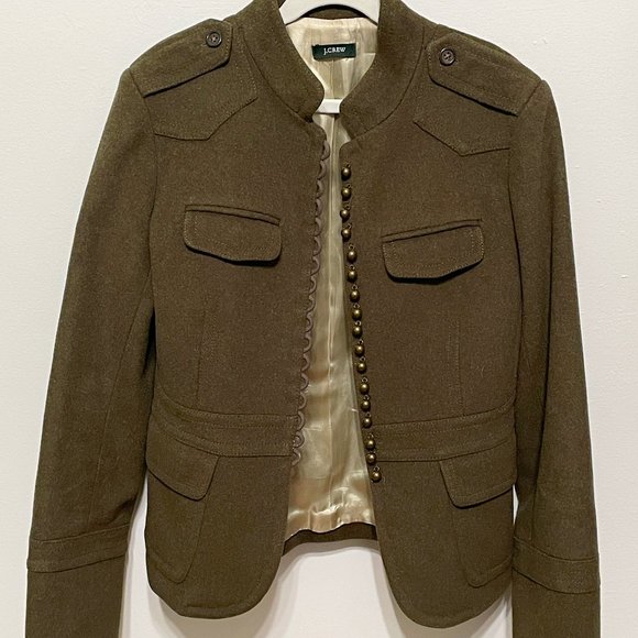 J. Crew Jackets & Coats J Crew Wool Military Jacket Coat Womens